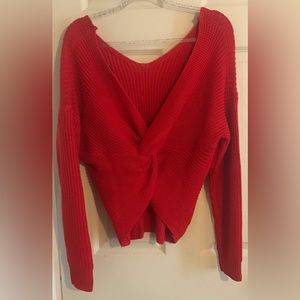 Love tree Twist Back Sweater Size L